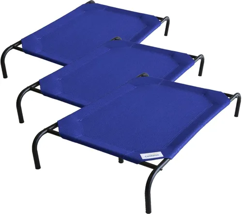 Vista 22 de Coolaroo Cama Elevada Original para Perros - Cama Transpirable para Mascotas Fuera del Suelo con Tela Refrescante, Alivio de las Articulaciones