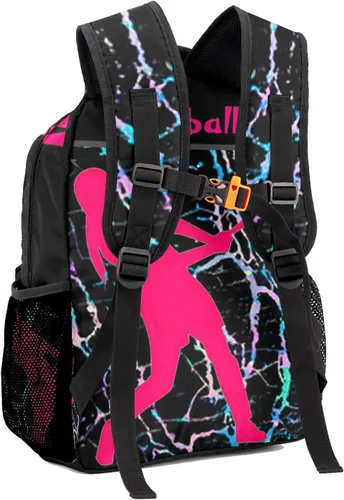 Vista 3 de Mochila unisex con nombre personalizado para jugadores de sóftbol para niños, personal de oficina diario, Personalizado 1, Mochilas Daypack