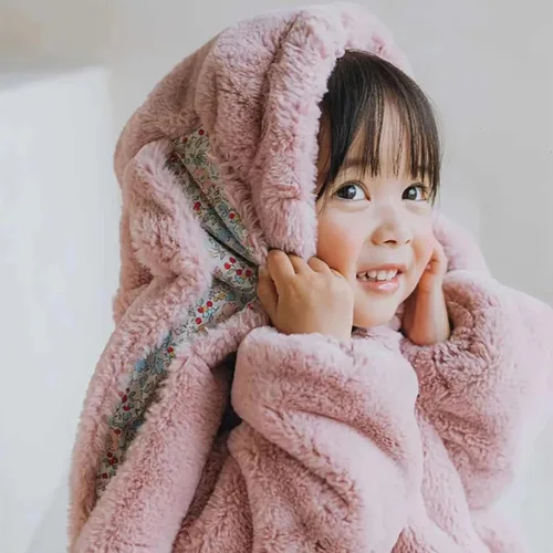 Vista 2 de Disfraz de conejo de Pascua para bebé, sudadera con capucha y cremallera de forro polar para niños pequeños, traje cálido
