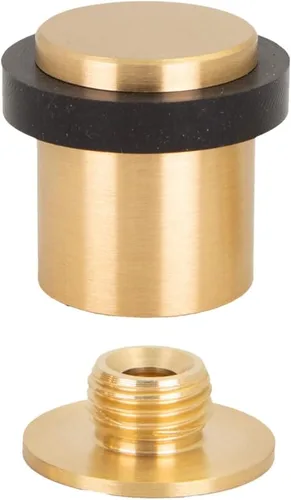 Vista 11 de Tope de puerta Amortiguador de silicona Hecho de latón Base roscada Incluye tornillo + tapón de sujeción Hardware EVI