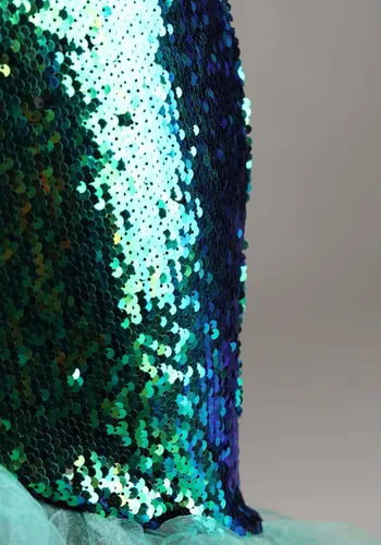 Vista 8 de Disfraz de sirena para mujer con diseño de sirena marina, talla grande