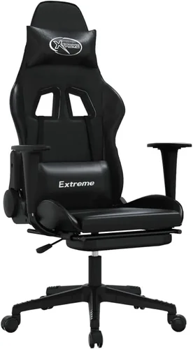 Vista 3 de Silla de juegos con reposapiés, sillas de juegos para adultos, silla de juegos de anime, silla de oficina con reposapiés, silla de juegos, sala