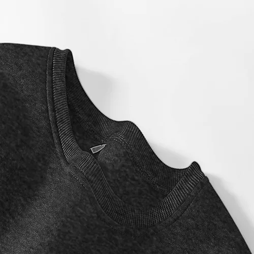 Vista 4 de SDGF Sudaderas de Navidad con cuello redondo y manga larga para mujer, estilo casual, holgada, para Navidad, 08-negro, L