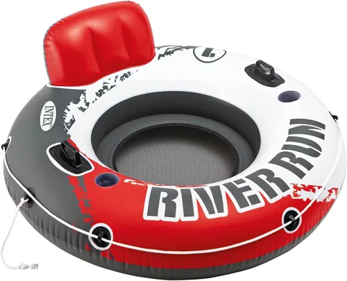 Vista 4 de Intex River Run - Tubos de agua flotantes inflables individuales para lago, paquete de 3, multicolor