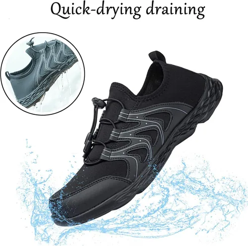 Vista 3 de deenor Zapatos de agua de secado rápido para hombre, ligeros deslizamientos en zapatos deportivos para caminar