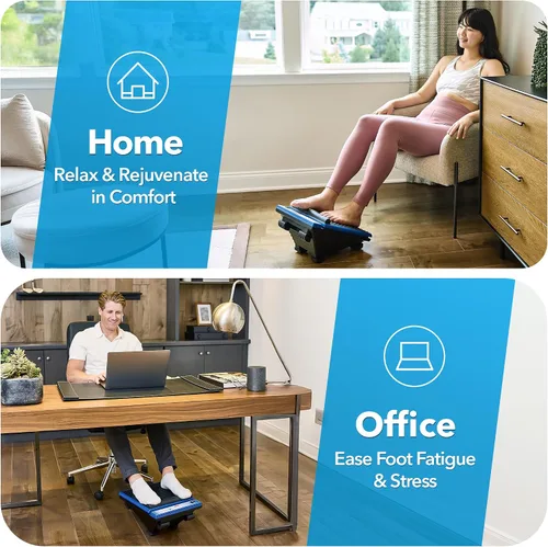 Vista 5 de MedMassager Masajeador de Pies Clásico Terapia de Masaje de Tejido Profundo, Masajeador para el Hogar, Doble Velocidad, Portátil y Compacto