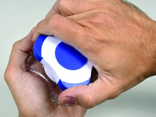 Vista 6 de Trituradora de comprimidos, pulverizador de comprimidos, paquete de de 1, Blanco y azul