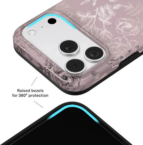 Vista 1360 de VELVET CAVIAR Funda para iPhone 15, compatible con MagSafe, probada contra caídas de 10 pies, fundas protectoras de diseño, leopardo color rosa