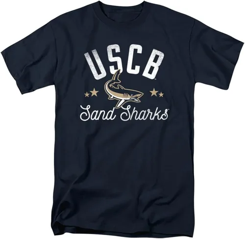 Vista 133 de Collegiate Distressed Mascot Unisex Adult T Shirt Collection 3 Universidad de Adelphi