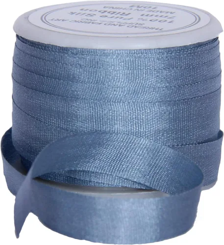 Vista 41 de Threadart Cinta de seda 100% pura - 3 tamaños - Docenas de colores - Castaño - 2 mm No. 524 Soft 100% pure silk ribbon on a single spool - perfect