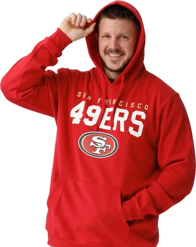 Vista 3 de FOCO Sudadera con capucha para hombre con logotipo del equipo de la NFL
