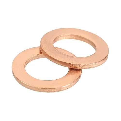 Vista 25 de uxcell Arandela plana M4, 36 piezas de arandelas planas de anillo de cobre de 8 mm DE 1 mm de espesor Junta de sello de metal para tornillos