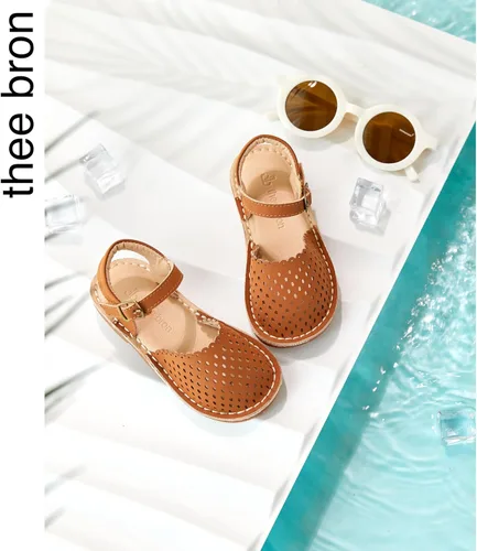 Vista 226 de THEE BRON Sandalias cómodas para niñas, zapatos para niños, sandalias rellenas