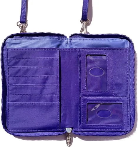 Vista 4 de CARTERA DE TELÉFONO CRUZADO CAMBRIDGE CON BLOQUEO RFID Púrpura