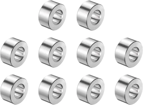 Vista 25 de uxcell 10 piezas de espaciador de acero inoxidable de 3/8" de diámetro interno x 3/4" de diámetro exterior x 1" de longitud, espaciador de rosca