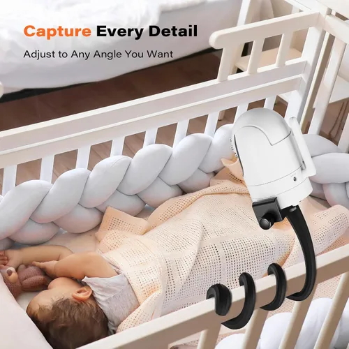 Vista 7 de A2C Soporte universal flexible para cámara de bebé compatible con óptica infantil DXR 8 DXR-8 Pro, VTech, ANMEATE, soporte para la mayoría
