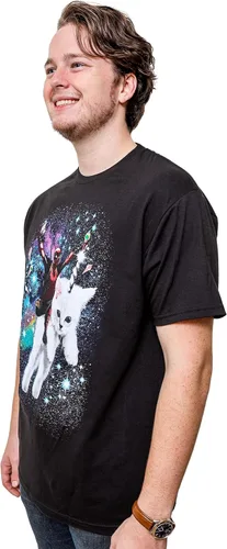 Vista 3 de Marvel Deadpool Space Trip Unicorn Kitty - Camiseta para adulto