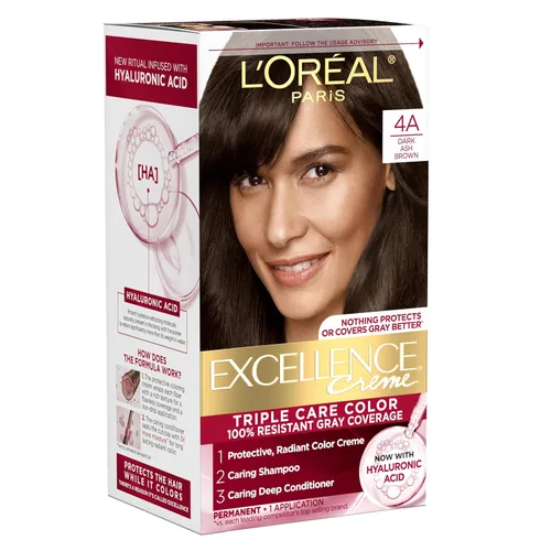 Vista 43 de L'Oreal Paris Excellence Crème Tinte Permanente para el Cabello, Color de Cabello de Triple Cuidado con Complejo Pro-Keratina para una Cobertura