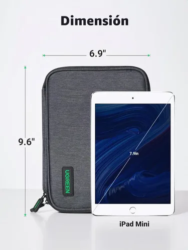 Vista 7 de UGREEN Organizador Electrónico de Viaje, Bolsa Organizadora de Cables de Viaje para Cables de Datos, Cargador USB C, Tarjeta SD, Disco Duro, Cable