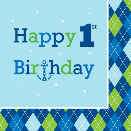 Vista 11 de Servilletas de papel de 16 unidades, Circus Time 1st Birthday