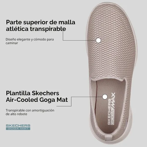 Vista 5 de Skechers Women's Go Walk Joy Sneaker Topo