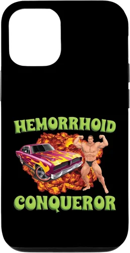 Vista 26 de iPhone 16 Hemorrhoid Conqueror Funny Meme Extraño Ofensivo Cringe Broma Caso