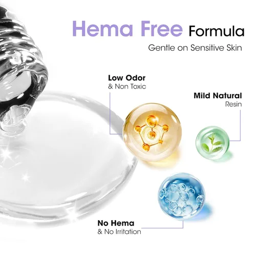 Vista 4 de GELLEN 20 ml de gel base y capa superior, capa superior brillante libre de hema y capa base para esmalte de uñas de gel, esmalte de uñas