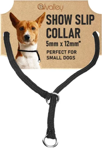 Vista 17 de Show Slip Collar – Collar de perro de conformación – Perfecto para cachorros pequeños a perros grandes – Collar de perro de diseño para el hogar