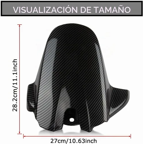 Vista 3 de Guardabarros para rueda trasera con abrazadera de neumático para GSXR600 750 K6 K8 2006-2010 de fibra de carbono pintada