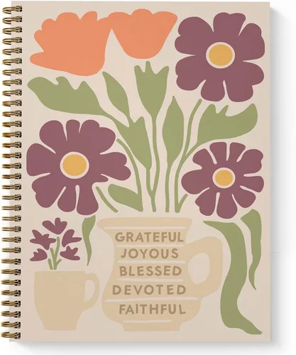 Vista 6 de Softcover Dream Plan Do - Cuaderno motivacional en espiral de 8.5 x 11 pulgadas, 120 páginas de planificador diario, cubierta laminada brillante