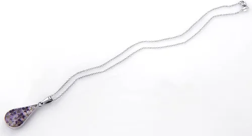 Vista 26 de Amazon Essentials Collar con colgante de flor prensada de plata de ley y oro sobre plata esterlina (anteriormente colección Amazon)