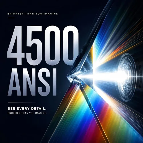 Vista 2 de [Aplicación con licencia oficial y 4500 ANSI] Proyector 4K con WiFi y Bluetooth, audio Dolby 3D y proyector inteligente