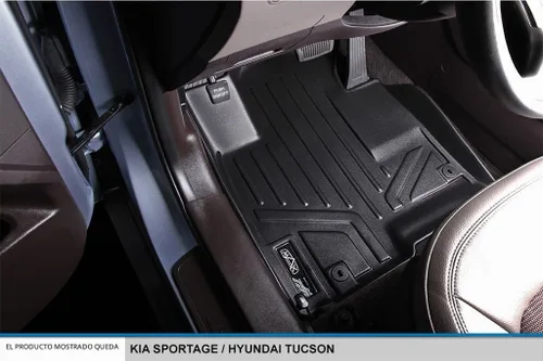 Vista 2 de SMARTLINER Juego de tapetes de piso de primera fila para Hyundai Tucson 2010-2013