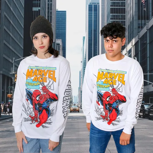 Vista 7 de Marvel Spider-Man Age - Camiseta de manga larga para hombre