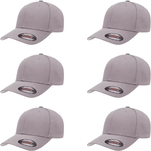 Vista 35 de Flexfit 5001 - Gorra de béisbol de sarga de algodón, 6 paneles Negro