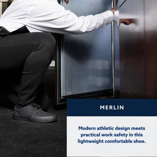 Vista 12 de Shoes for Crews Zapatillas unisex con suela antideslizante para trabajo Cómodas, zapatos de trabajo antideslizantes para hombres y mujeres