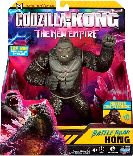 Vista 4 de Godzilla x Kong - Figura de Battle Roar Kong de 7 pulgadas por Playmates Toys