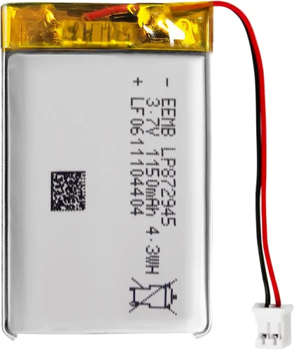 Vista 8 de EEMB Batería de polímero de litio 3.7V 1500mAh 103050 Lipo Batería recargable con conector JST de cable para altavoz y dispositivo inalámbrico