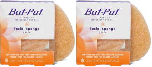 Vista 10 de Buf-Puf - Esponja facial suave, desarrollada por dermatólogos, elimina la suciedad profunda y el maquillaje que causa brotes y puntos negros