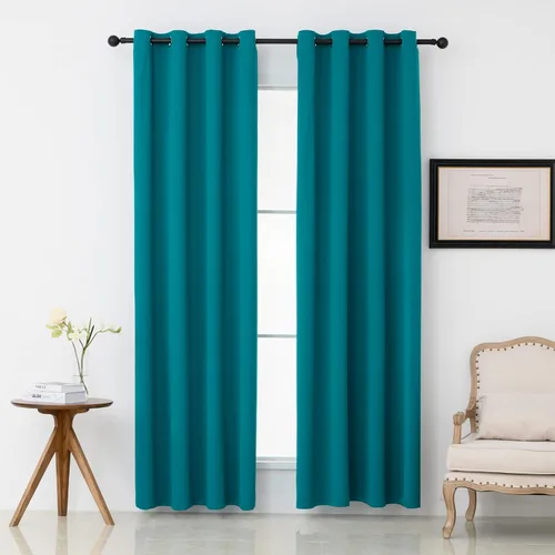 Vista 14 de Pickluc - Paneles de cortinas opacas con ojales, cortinas para bloquear la luz para el dormitorio, aisladas térmicamente, reducción de ruido
