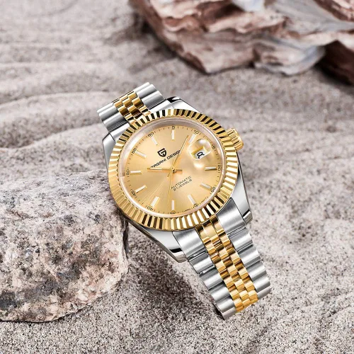 Vista 6 de Pagani Design Business Fashion Relojes automáticos para hombre, relojes deportivos de acero inoxidable para hombres, relojes de pulsera mecánicos