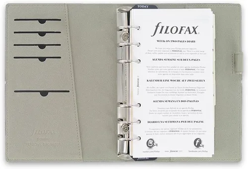 Vista 2 de Filofax Organizador Personal Domino Negro