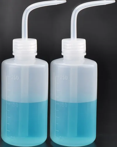 Vista 13 de Valchoose - Botella de lavado de LDPE blanca de 5.1 fl oz, boquilla doblada, diseño portátil, 2 juegos Blanco