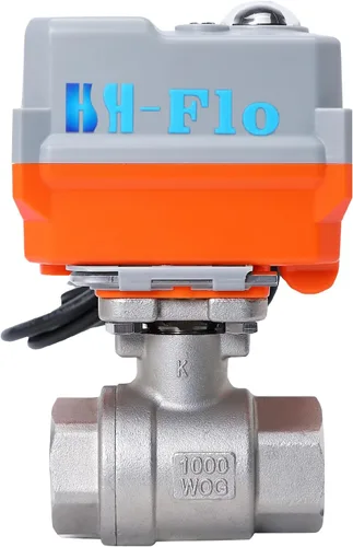 Vista 9 de 2 vías 1 "DN25 24VAC/DC 4-20mA/0-20mA Actuador proporcional de acero inoxidable 304 Válvula de bola motorizada de control de modulación integral