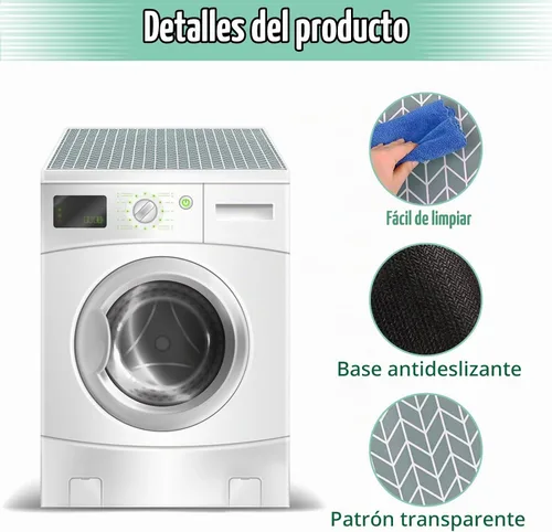 Vista 2 de Actvty Fundas para Lavadora y Secadora para la Parte Superior, 2 Piezas 25.6'' x 23.6'' Alfombrilla Protectora Superior para Lavadora y Secadora