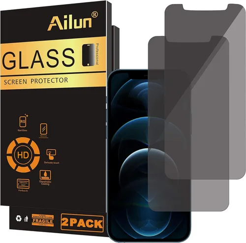 Vista 18 de Ailun Protector de pantalla de privacidad para iPhone 11 Pro/iPhone Xs/iPhone X [5.8 pulgadas], paquete de 2 fundas antiespía y protección privada