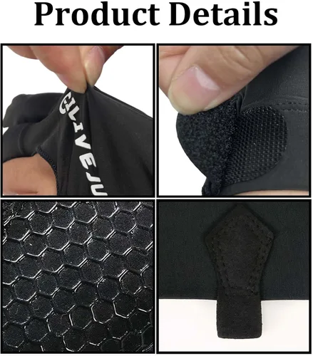 Vista 3 de Guante de piscina para mano izquierda, guantes de billar para mano izquierda 3 dedos