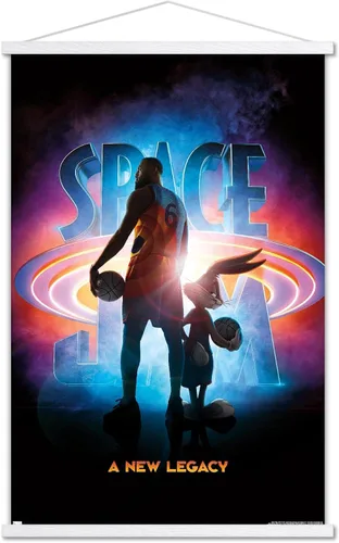 Vista 20 de Trends International Space Jam: A New Legacy - Póster de pared de teaser, 22.4 pulgadas de largo x 14.7 pulgadas, versión enmarcada en madera