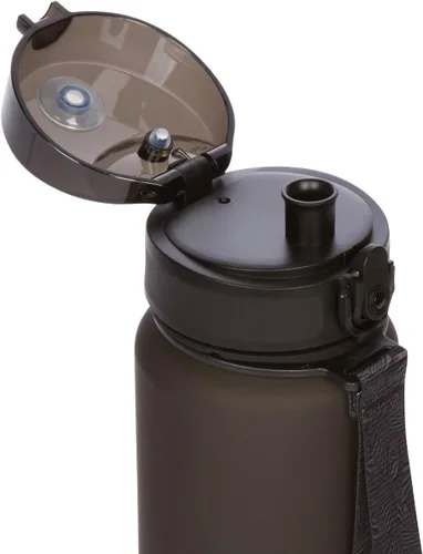 Vista 2 de Brimma Botella de agua deportiva de alta calidad con tapa superior abatible a prueba de fugas, plástico Tritan ecológico y sin BPA, imprescindible