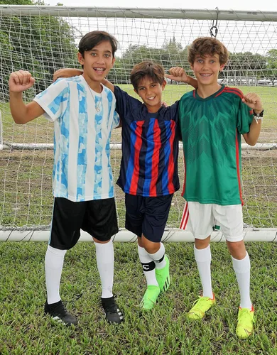 Vista 9 de Uniformes de fútbol para niños, camiseta deportiva y pantalones cortos para niños, ropa deportiva, unisex, de 4 a 14 años